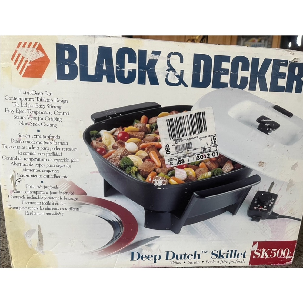 Black & Decker Deep Dutch Skillet with White Lid